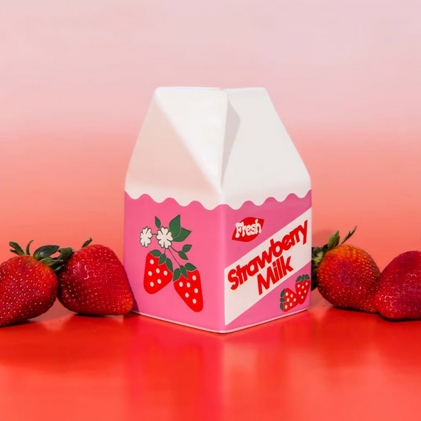 Vase Strawberry Milk