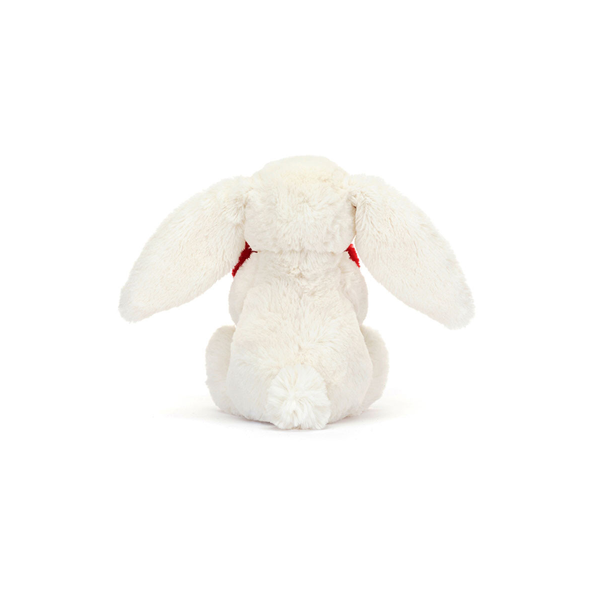 Peluche Petit Lapin Bashful Coeur d'Amour - H 18 cm