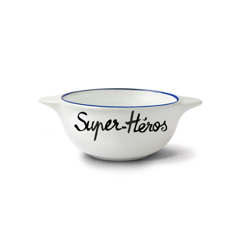 Breton earthenware bowl - Super Heroes