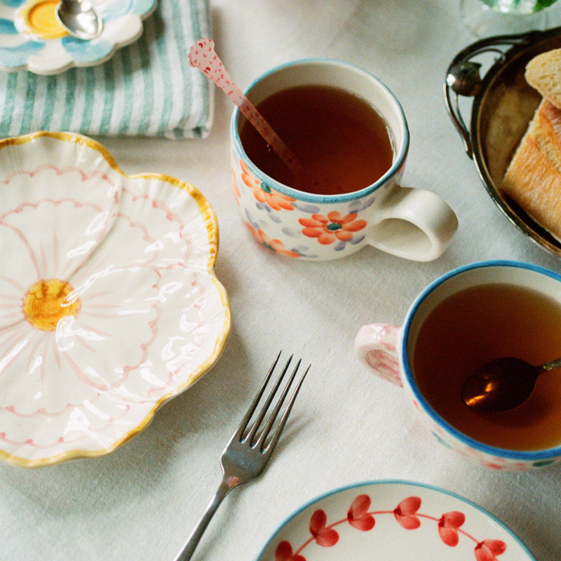 Assiette Fleur en céramique