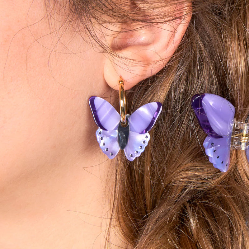 Butterfly Earrings - Mauve