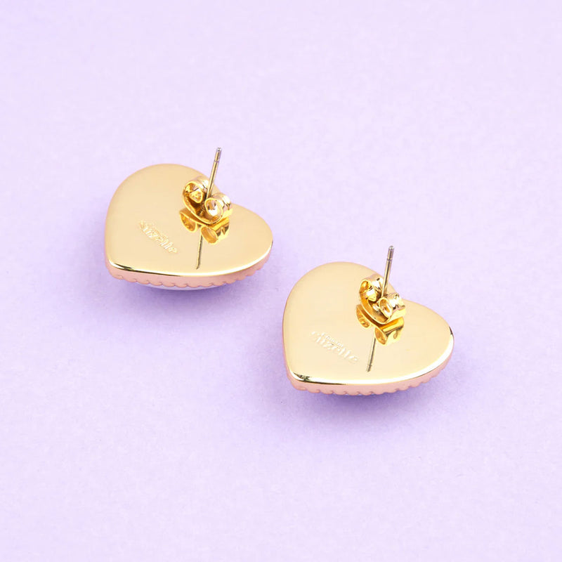 Pearl Heart Earrings