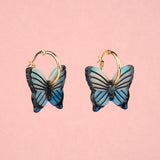 Boucles D'Oreilles Papillon - Bleu | Fleux | 8