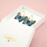 Boucles D'Oreilles Papillon - Bleu | Fleux | 9