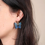 Boucles D'Oreilles Papillon - Bleu | Fleux | 7