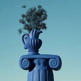 Vase Caraffa - 25 cm x 19 cm x 28 cm - Bleu | Fleux | 5