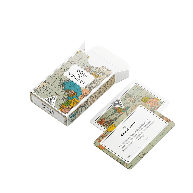 Jeu de cartes Défis de Voyage