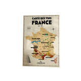 Carte des Vignobles Français - 30 x 40 cm - Ecru | Fleux | 7