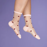 Chaussettes Transparentes Coccinelle | Fleux | 7