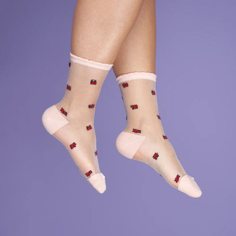 Chaussettes Transparentes Coccinelle