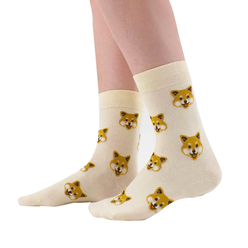 Chaussettes Longues Shiba - Blanc