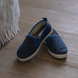 Chaussons Enfant Laine - Marine Océan | Fleux | 5