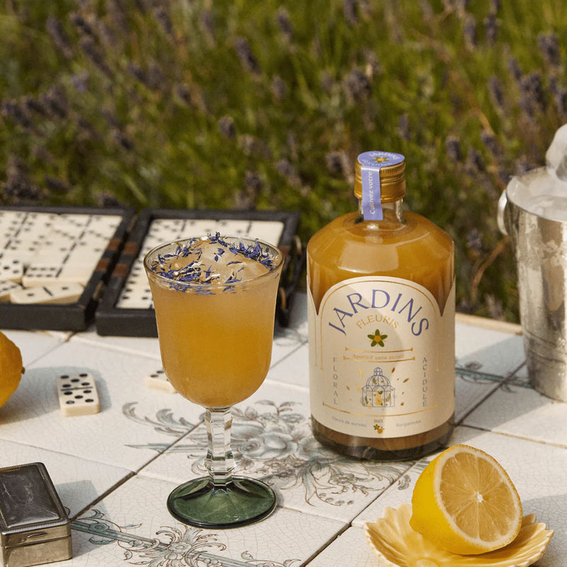 Non-alcoholic aperitif Jardins Fleuris - Elderflower &amp; Bergamot