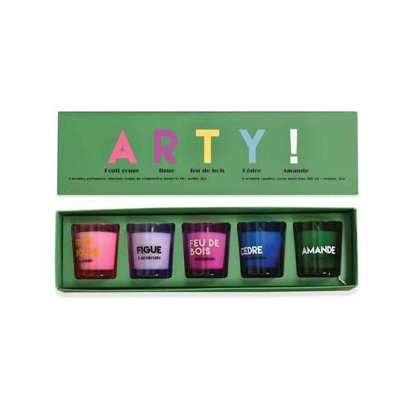 Coffret de 5 Bougies Arty