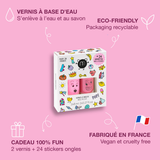 Coffret Stickers et Vernis Dolly & Kitty | Fleux | 8