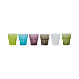 Lot de 6 Verres Eau Mineral - Ø 8,5 cm | Fleux | 7