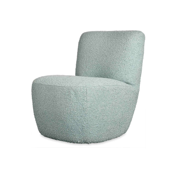 Fauteuil Eve Tissu Bouclette - Bleu Vert