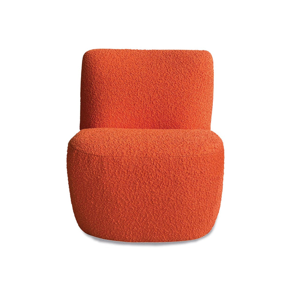 Fauteuil Eve Tissu Bouclette - Orange