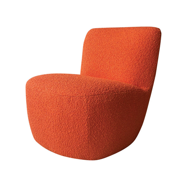 Eve armchair in bouclette fabric