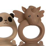 Set de 2 Grignoteuses Licorne et Panda - Shell/Blush | Fleux | 6