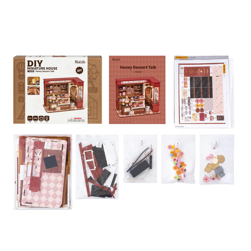 Kit DIY Maison miniature Honey Dessert Talk