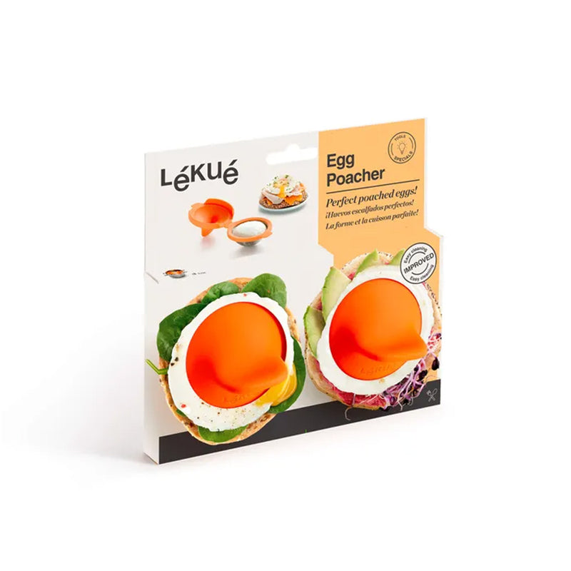 Lékué Ustensile pour Cuisson d'œuf poché, Orange, 9.3 x 11 x 7.5 cm :  : Cuisine et Maison