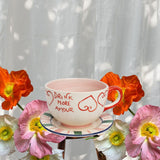 Mug Drink more amour - Rose/Rouge- Ø 16 x 8 cm | Fleux | 4