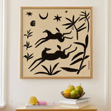 Affiche Papercut Horses - 50 x 50 cm | Fleux | 5