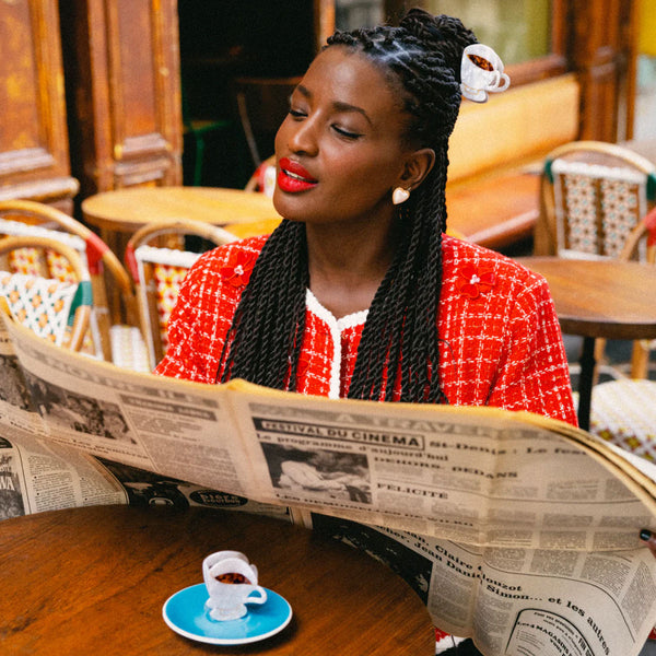 Pince à Cheveux Café