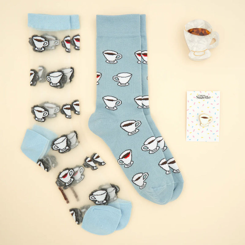 Transparent Coffee Socks