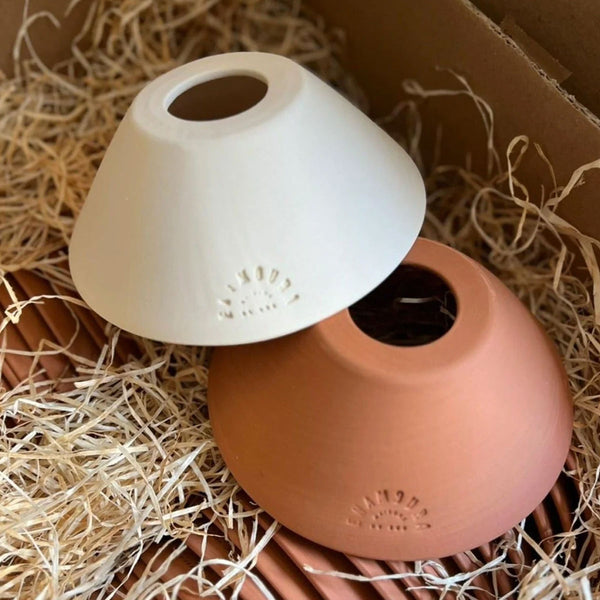 Pitchoun portable lamp in red terracotta