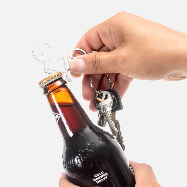 Bicycle keychain and bottle opener