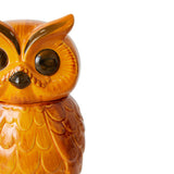 Ceramic Tangerine Owl Pot - 16.5 x 16.2 x 8.5 cm  | Fleux | 12