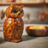 Pot Hibou en Céramique Roasted - 16.5 x 16.2 x 8.5 cm | Fleux | 10