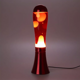 Lampe Lava Magma Rouge & Aluminium | Fleux | 5
