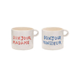 Set de 2 Mugs Bonjour Madame & Bonjour Monsieur | Fleux | 5