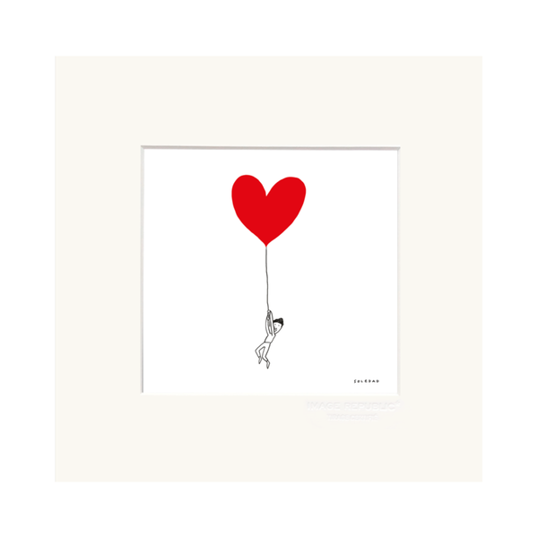 Affiche Soledad 2021 Ballon Coeur - 22 x 22 cm