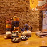 Tasse à Café en Céramique 70'S Liberica - 8 x 8 x 7 cm | Fleux | 6