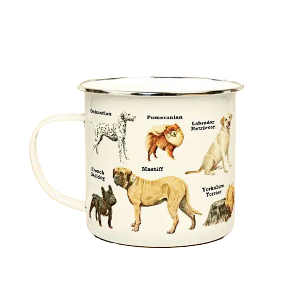 Tasse émail Chiens