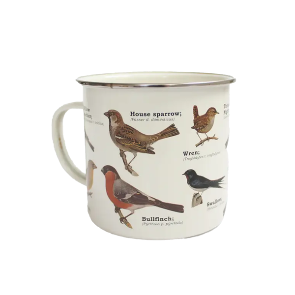 Tasse émail Oiseaux de Jardin