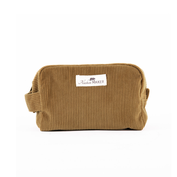 Trousse de toilette en velours Willow - Havane