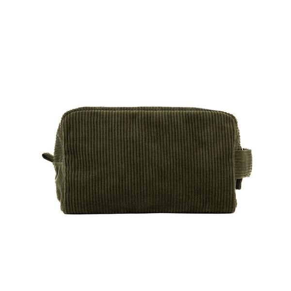 Trousse de toilette en velours Willow - Vert Forêt