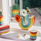 Vase Rainbow Double en céramique | Fleux | 5