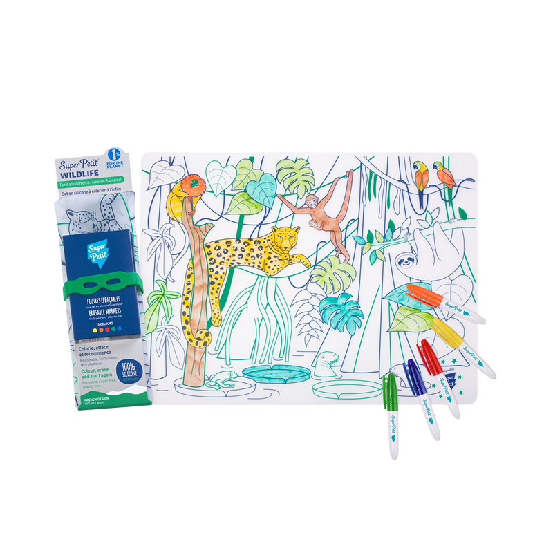 Coloriage réutilisable Amazonie Wildlife