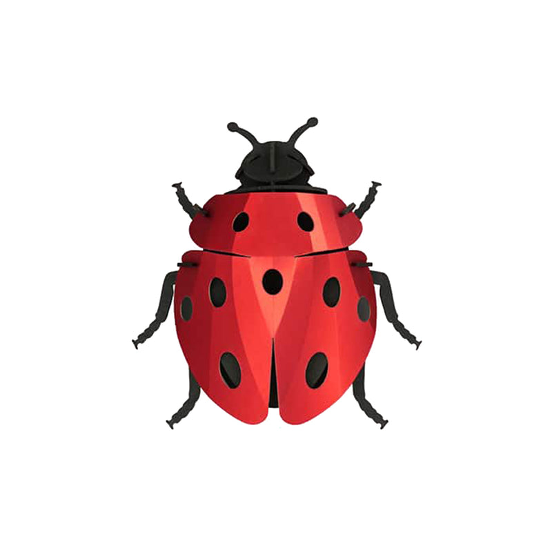 Metallic Ruby Red Ladybug Origami Trophy