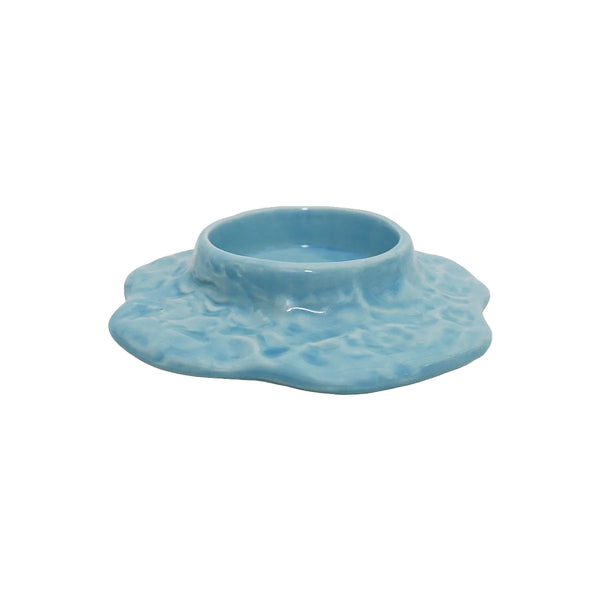 Mauna Candle Holder for Advent Candle - Bright Blue