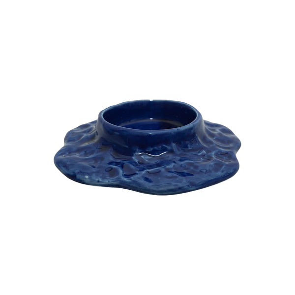 Mauna Candle Holder for Advent Candle - Blue Magenta