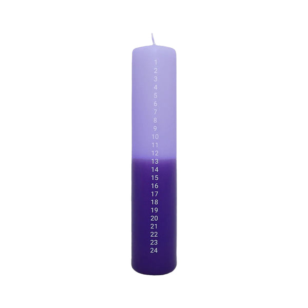 Calendar Advent Candle - Lavender/Purple