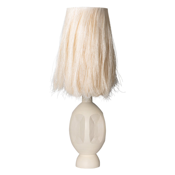 Bohemian Lamp Base - cream sand